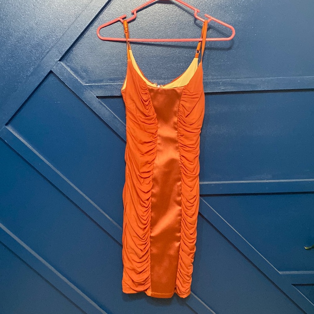 Bebe mini dress orange